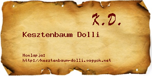 Kesztenbaum Dolli névjegykártya